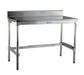 New Age 72" 16 ga Work Table w/ 304 Series Stainless Top, 6" Backsplash (30SSB72KD)-cityfoodequipment.com