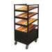 New Age Floor Model Non Refrigerated Donut Display Rack w/ Open Shelves, Black (52711)-cityfoodequipment.com