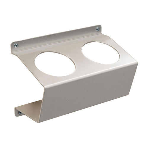 New Age Double Spray Bottle Holder w/ 3 3/4" Diameter Holes, Aluminum (53170)-cityfoodequipment.com