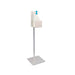 New Age 48"H Hand Sanitizer Stand for Pump Dispensers - 14"W x 14"D, Aluminum (53179)-cityfoodequipment.com