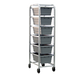 New Age Mobile Lug Rack w/ (6)16x25x8 1/2" Lug Capacity & Open Frame Design, Aluminum (6263)-cityfoodequipment.com