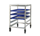 New Age 20 3/8"W 5 Bun Pan Rack w/ 4 1/2" Bottom Load Slides (95958)-cityfoodequipment.com