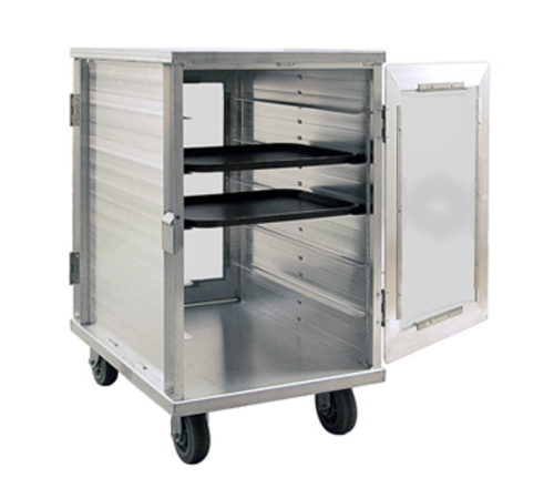 New Age 12 Tray Cabinet Room Service Cart, Aluminum (97655CD)-cityfoodequipment.com