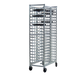 New Age 18 1/2"W 40 Pizza Pan Rack w/ 2 3/8" Bottom Load Slides (97721)-cityfoodequipment.com