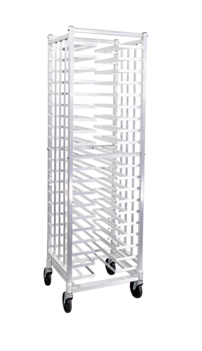 New Age 20 3/4"W 20 Pizza Pan Rack w/ 2 3/8" Bottom Load Slides (97722)-cityfoodequipment.com