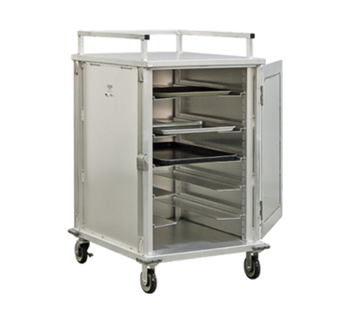 New Age 12 Tray Cabinet Room Service Cart, Aluminum (97830)-cityfoodequipment.com