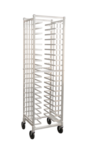 New Age 20 3/8"W 20 Pizza Pan Rack w/ 2 3/8" Bottom Load Slides (99309)-cityfoodequipment.com