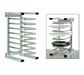 New Age 12"W 8 Pizza Pan Rack w/ 1 5/8" Bottom Load Slides (99970)-cityfoodequipment.com