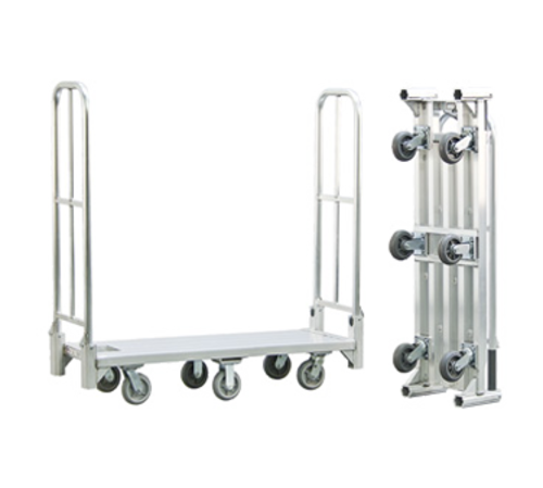 New Age 1 Level Aluminum Utility Cart W/ 1200 Lb Capacity, Flat Ledges (BDT18566)-cityfoodequipment.com