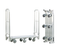 New Age 1 Level Aluminum Utility Cart W/ 1200 Lb Capacity, Flat Ledges (BDT18566)-cityfoodequipment.com