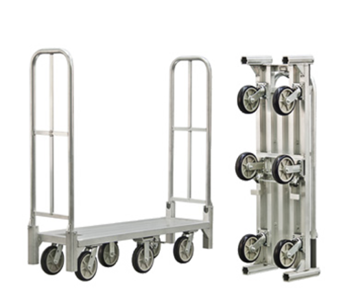 New Age 1 Level Aluminum Utility Cart W/ 1200 Lb Capacity, Flat Ledges (BDT18568)-cityfoodequipment.com