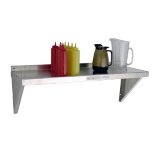 New Age Solid Wall Mounted Shelf, 24"W X 12"D, Aluminum (NS675)-cityfoodequipment.com
