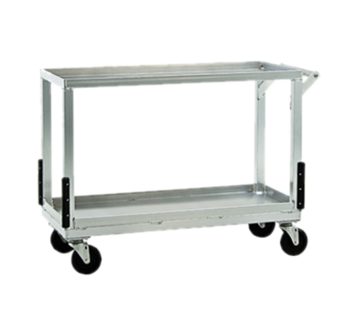 New Age 2 Level Aluminum Utility Cart W/ Raised Ledges (NS765)-cityfoodequipment.com