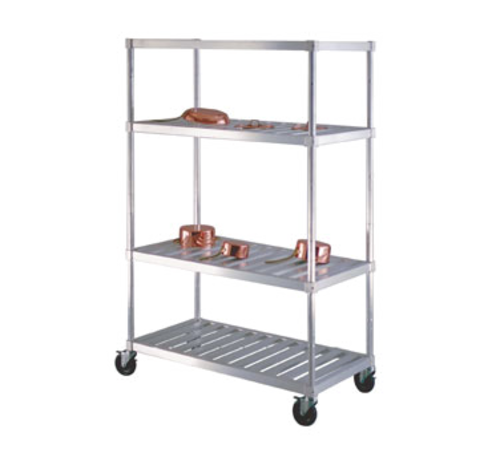 New Age 60" Mobile Pot & Pan Rack W/ 1200 Lb Capacity, Aluminum (PM2460)-cityfoodequipment.com