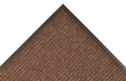 NoTrax 109S0048BR Brush Step? Entrance Scraper Floor Mat, 4' x 8', 3/8" Thick, Brown-cityfoodequipment.com
