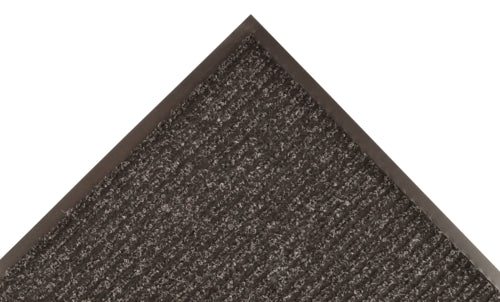 NoTrax 109S0048CH Brush Step? Entrance Scraper Floor Mat, 4' x 8', 3/8" Thick, Charcoal-cityfoodequipment.com