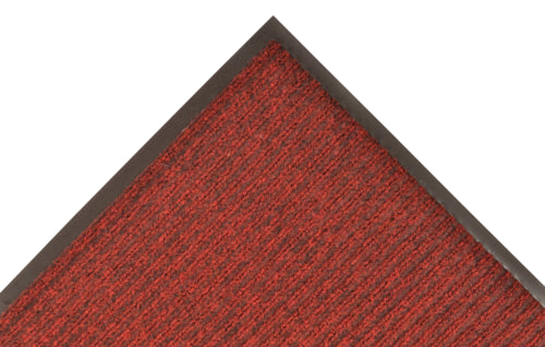 NoTrax 109S0048RB Brush Step? Entrance Scraper Floor Mat, 4' x 8', 3/8" Thick, Red-cityfoodequipment.com