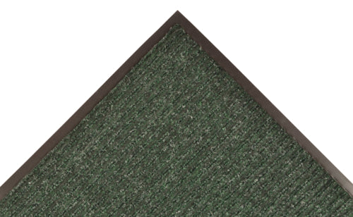 NoTrax 109S0310GN Brush Step? Entrance Scraper Floor Mat, 3' x 10', 3/8" Thick, Hunter Green-cityfoodequipment.com