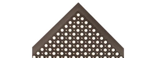 NoTrax 562S0033BL Sanitop? Grease-Resistant Floor Mat - 3' x 3', 1/2" Thick, Black-cityfoodequipment.com