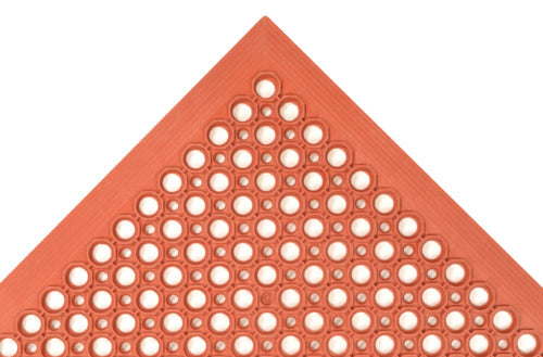 NoTrax 562S0310RD Sanitop? Grease-Resistant Floor Mat, 3' x 10', 1/2" Thick, Red-cityfoodequipment.com
