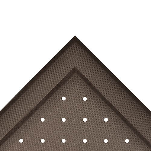 Notrax T17P0036BL Superfoam Comfort Floor Mat, 3 X 6 Ft, 5/8 In Thick, Perforated-cityfoodequipment.com