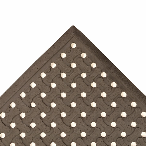 Notrax T18U0046BL Superflow Reversible Grease Resistant Floor Mat, 4' X 6', 5/8 In Thick, Black-cityfoodequipment.com