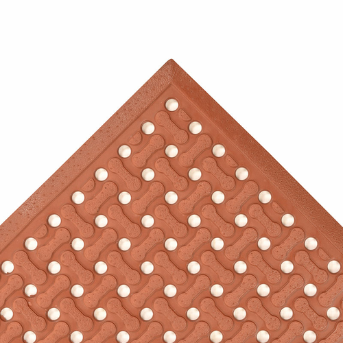 Notrax T18U0046RD Superflow Reversible Grease Proof Floor Mat, 4 X 6 Ft, 5/8 In Thick, Red-cityfoodequipment.com
