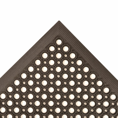 Notrax T30S0033BL Competitor® Anti-Fatigue Floor Mat - 3' X 3', 1/2" Thick, Black-cityfoodequipment.com