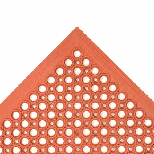 NoTrax T30S0035RD Apex Competitor Anti-Fatigue Floor Mat - 3' x 5', Rubber, Red-cityfoodequipment.com