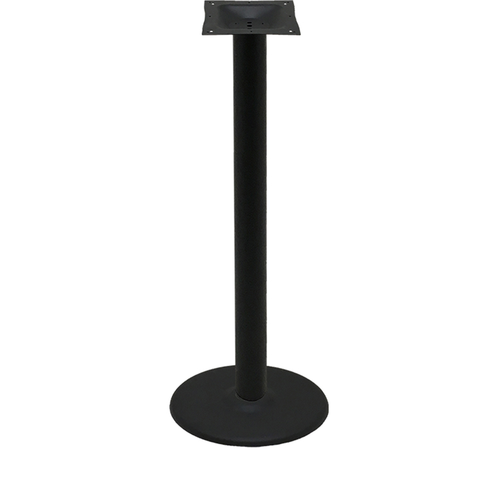 Oak Street 18" Round Table Base - Cast Iron, Powder Coated, Black (B18DISC-BAR)-cityfoodequipment.com