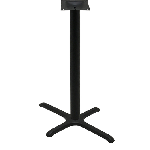 Oak Street Bar Height Table Base W/ 22 X 30" Base Spread, Cast Iron (B2230-BAR)-cityfoodequipment.com