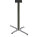 Oak Street Bar Height Table Base W/ 22 X 30" Base Spread, Chrome (B2230CHR-BAR)-cityfoodequipment.com