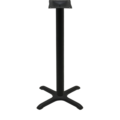 Oak Street Bar Height Table Base W/ 22 X 22" Base Spread, Cast Iron (B22-BAR)-cityfoodequipment.com