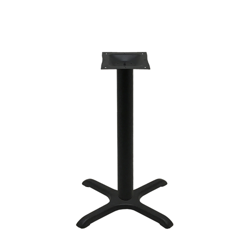 Oak Street Cast Iron Table Base w/ Adjustable Poly Levelers, 22 x 22", black (B22-STD)-cityfoodequipment.com