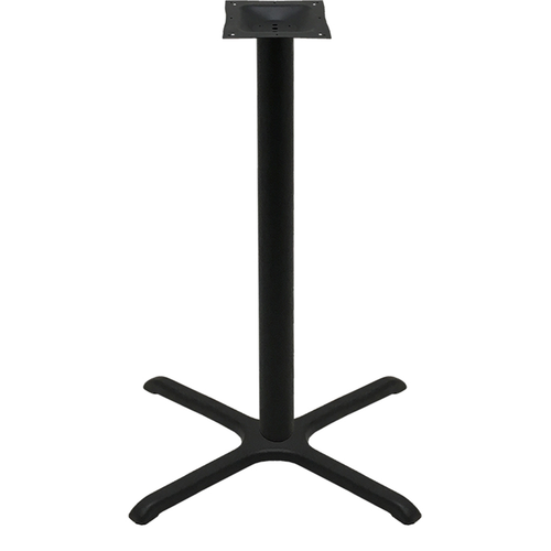 Oak Street Bar Height Table Base w/ 30 x 30" Base Spread, Cast Iron (B30-BAR)-cityfoodequipment.com