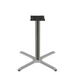 Oak Street Dining Height Table Base W/ 30 X 30" Base Spread, Chrome (B30CHR-STD)-cityfoodequipment.com