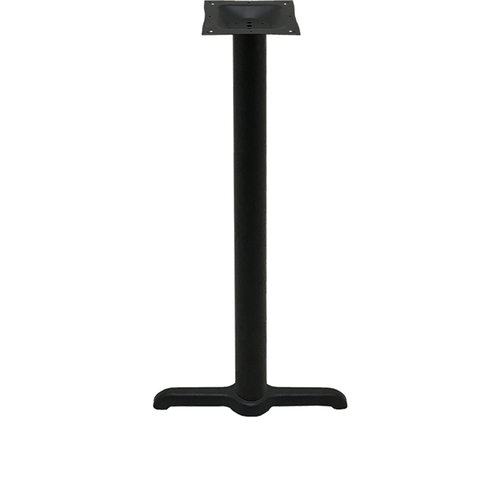 Oak Street Bar Height Table Base W/ 5 X 22" Base Spread, Cast Iron (B522-BAR)-cityfoodequipment.com