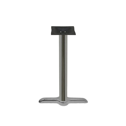 Oak Street Dining Height Table Base W/ 5 X 22" Base Spread, Chrome (B522CHR-STD)-cityfoodequipment.com