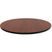 Oak Street 36" Square To 51" Round Melamine Table Top, Mahogany (MB3636FLIP51MH)-cityfoodequipment.com