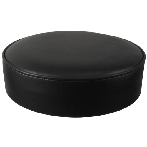 Oak Street Replacement Button Top Bar Stool Seat, Black Vinyl (SL2129TOP-BLK)-cityfoodequipment.com