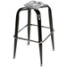 Oak Street Replacement Bar Stool Frame W/ Single Chrome Ring Base, Black (SL2133-BOTTOM)-cityfoodequipment.com