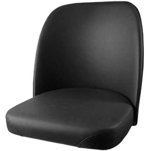 Oak Street Replacement Bucket Bar Stool Seat, Black Vinyl (SL2133TOP-BLK)-cityfoodequipment.com