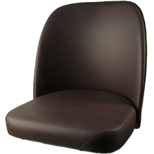 Oak Street Replacement Bucket Bar Stool Seat, Espresso Vinyl (SL2133TOP-ESP)-cityfoodequipment.com