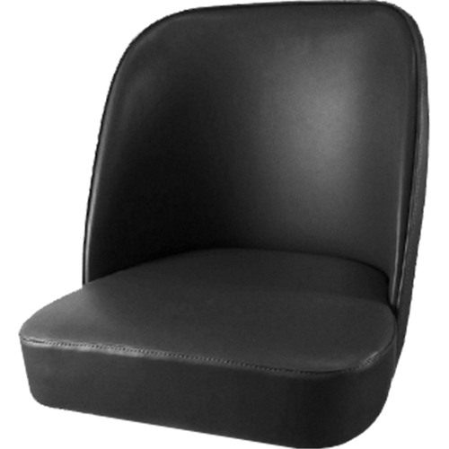 Oak Street Replacement Bucket Bar Stool Seat, Black Vinyl (SL3133TOP-BLK)-cityfoodequipment.com