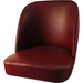 Oak Street Replacement Bucket Bar Stool Seat, Wine Vinyl (SL3133TOP-WINE)-cityfoodequipment.com