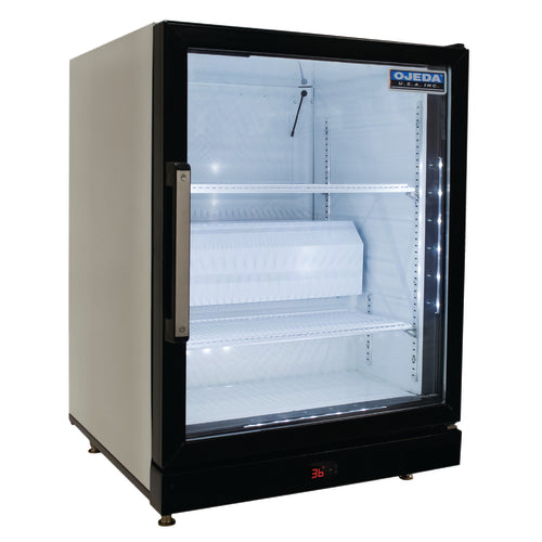Ojeda 23 2/5" Countertop Refrigerator W/ Front Access - Swing Door, White, 120v (CTRH-4)-cityfoodequipment.com