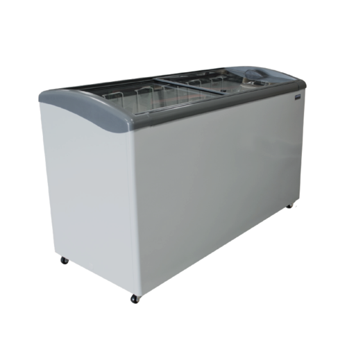 Ojeda 60 2/5" Mobile Chest Freezer w/ (6) Baskets - White, 120v (NBH-60)-cityfoodequipment.com