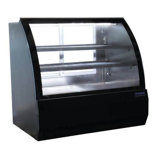 Ojeda 49 3/10" Full Service Deli Case w/ Curved Glass - (3) Levels, 120v (RDCH-4)-cityfoodequipment.com