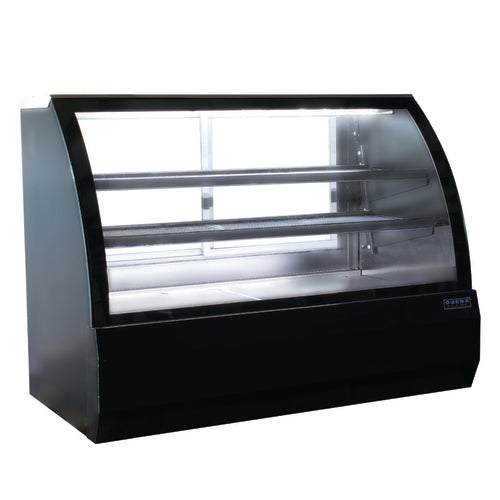Ojeda 60 1/5" Full Service Deli Case W/ Curved Glass - (3) Levels, 120v (RDCH-5)-cityfoodequipment.com