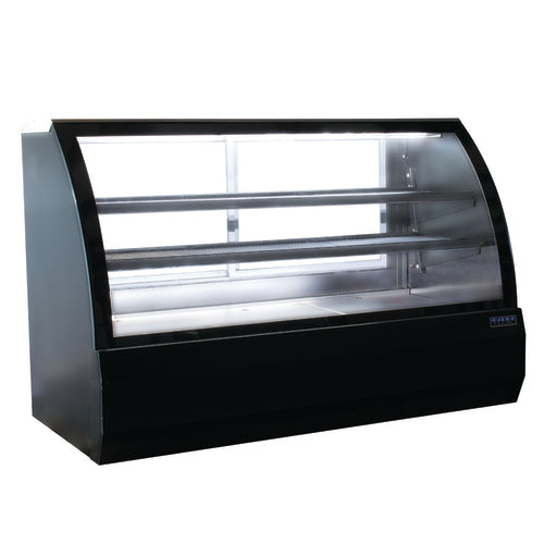 Ojeda 73 4/5" Full Service Deli Case W/ Curved Glass - (3) Levels, 120v (RDCH-6)-cityfoodequipment.com
